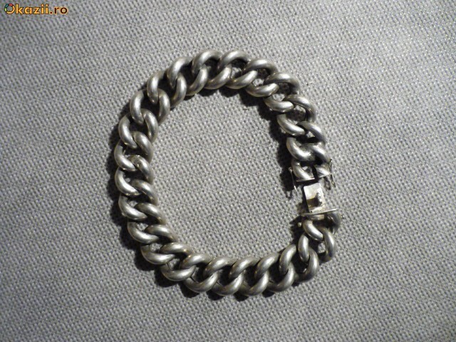 Bratara Argint 21,5 cm foto mare