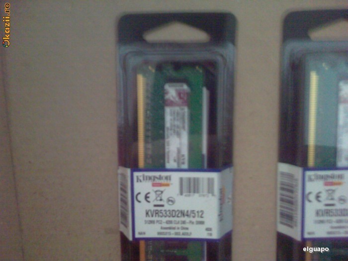 Memorie 500 MB Kingston - Sigilata - DDR2 foto mare