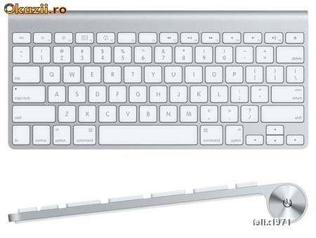 Apple wireless keyboard sigilata - SUPER PRET - TRANSPORT GRATUIT !!! foto mare