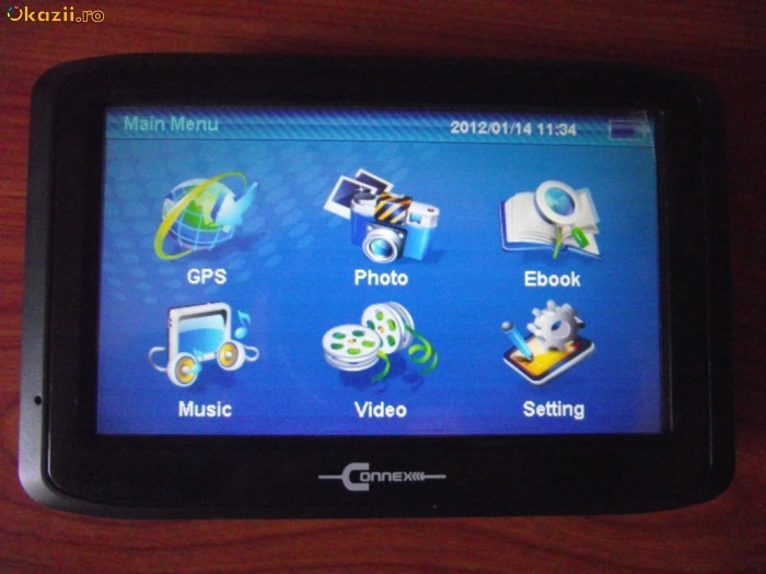 vind gps auto Connex cu harta europei ful cu incarcator auto aproape nou sau schimb cu telefon mobil  cu sistem de operare android foto mare
