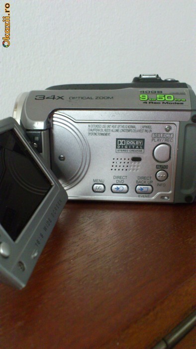 Camera video JVC cu HARD-DISK 40G foto mare