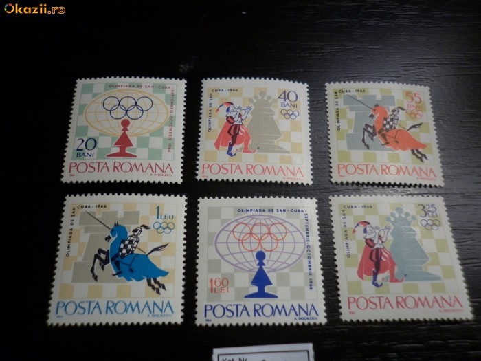 Romania LP 621 , Olimpiada de sah Havana ,  MNH/** foto mare