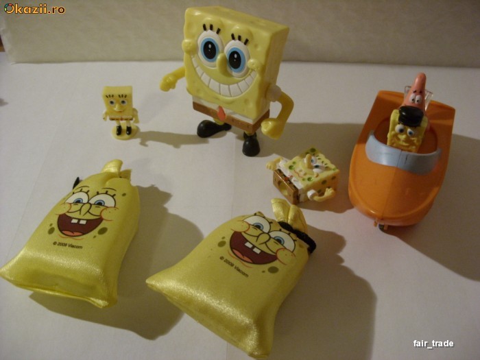 Set jucarii figurine Sponge Bob (set #18) foto mare