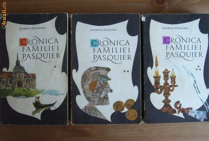 Georges Duhamel - Cronica familiei Pasquier (3 volume) foto mare