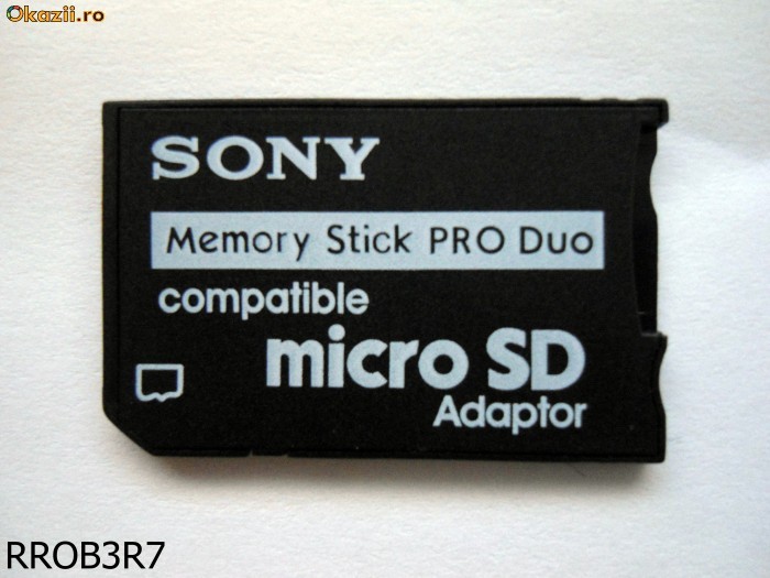 Adaptor Micro SD la Memory Stick PRO DUO foto mare