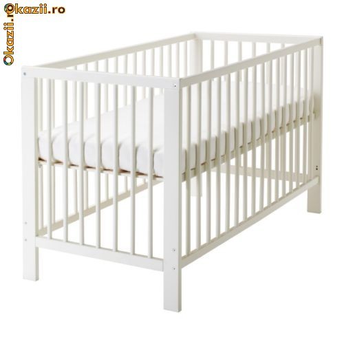 Vand pat copil IKEA lemn masiv + saltea + bonus !!! foto mare