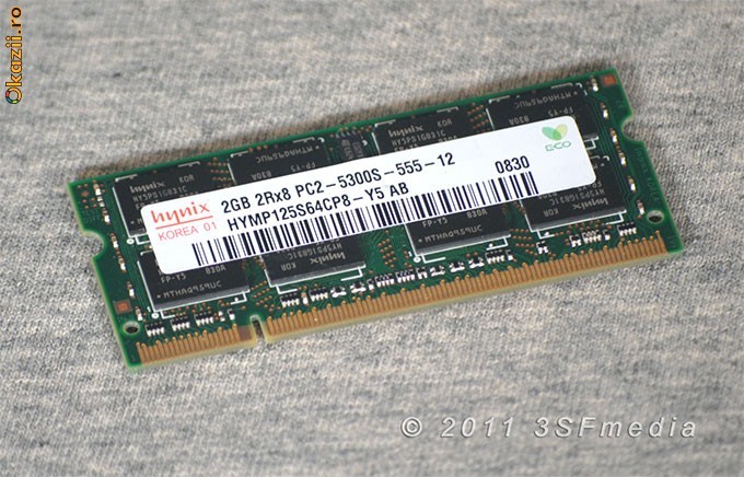 Ram Laptop 2 GB DDR2 PC5300 667MHz SODDIM Ram Laptop foto mare