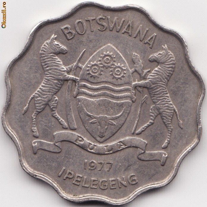 Botswana - 1 Pula 1977 foto mare