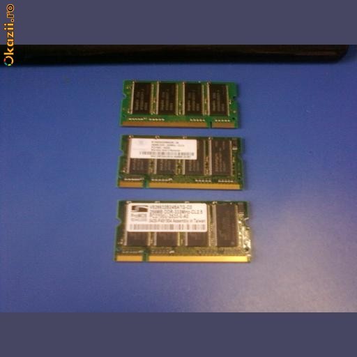 MEMORIE 256M DDR LAPTOP foto mare