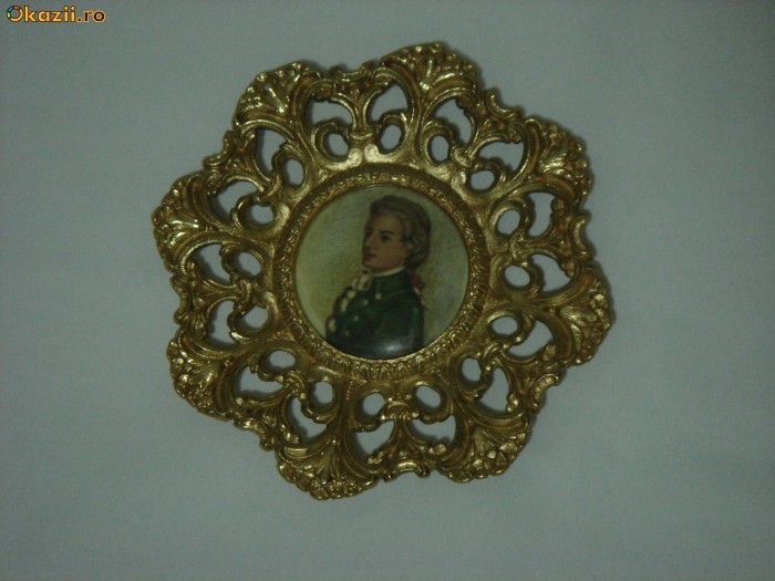 PLACHETA DECORATIVA DIN BRONZ foto mare