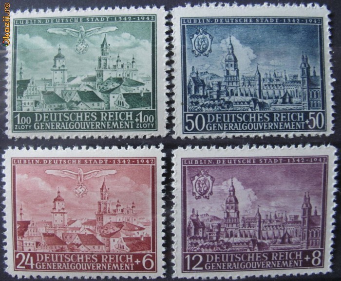 Serie aniversara neuzata - Germania / Generalgouvernement - 1942 - Lublin foto mare