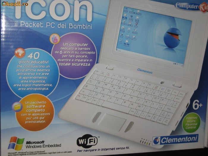 laptop   PC  internet sigur pentru copii  clementoni sigilat foto mare