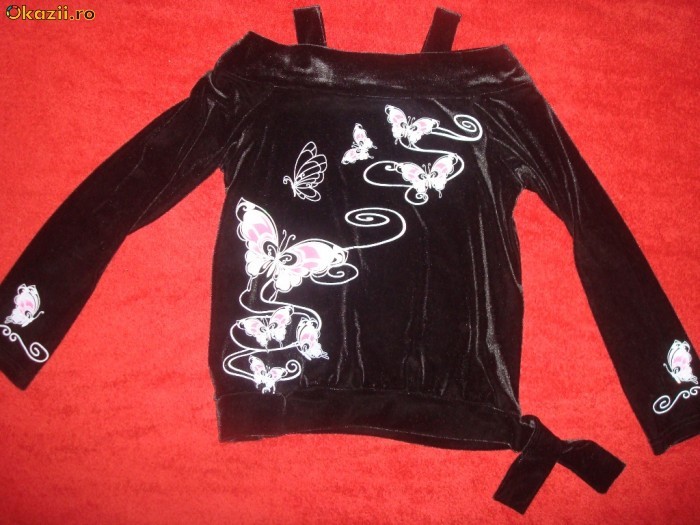 bluza catifea eleganta 8-10 ani foto mare