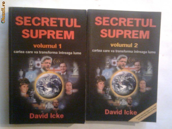 David Icke - Secretul suprem                Vol.1.2. foto mare