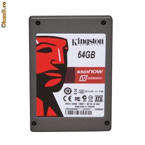 Kingston 64GB SSDNow V-Series SATA2 2.5 Desktop Bundle foto mare