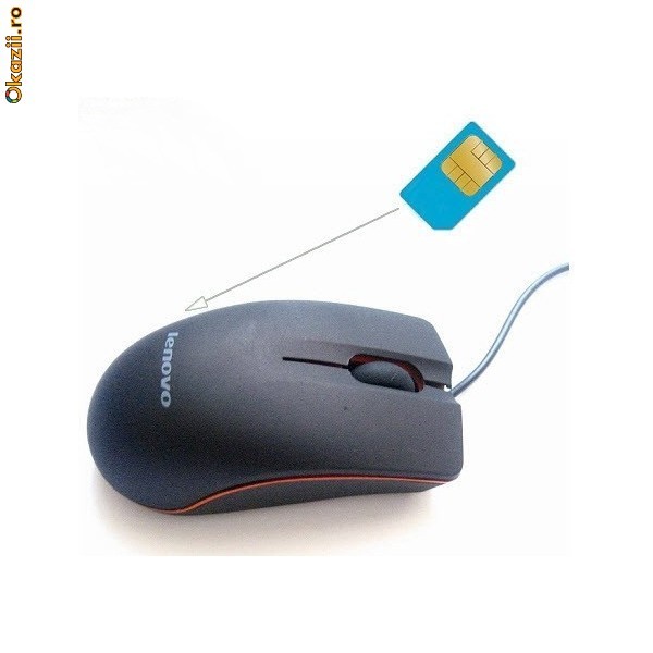 Mouse de calculator cu microfon SPION foto mare