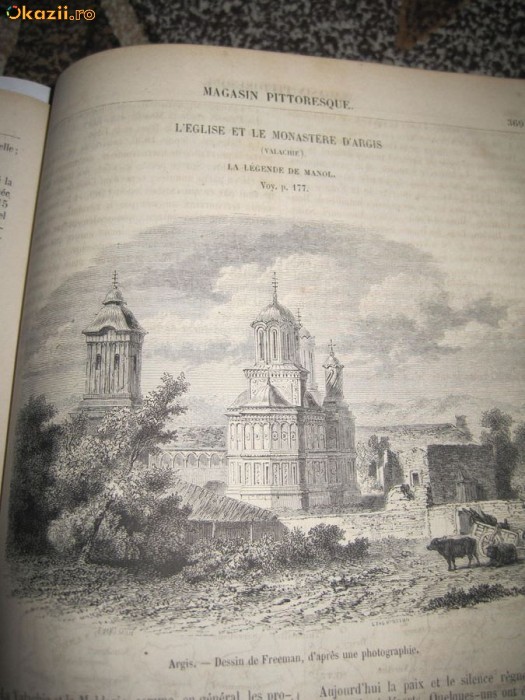 Lichidare Lot carti vechi - Le magasin pittoresque - 1859 - Radu Negru - Curtea de Arges foto mare