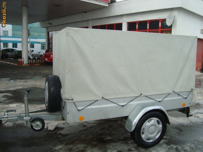 Vand remorca Prikolice cu prelata de 750 kg. foto mare