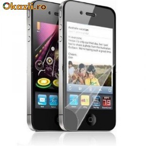 Folie Protectie Ecran iPhone 4G Transparenta foto mare
