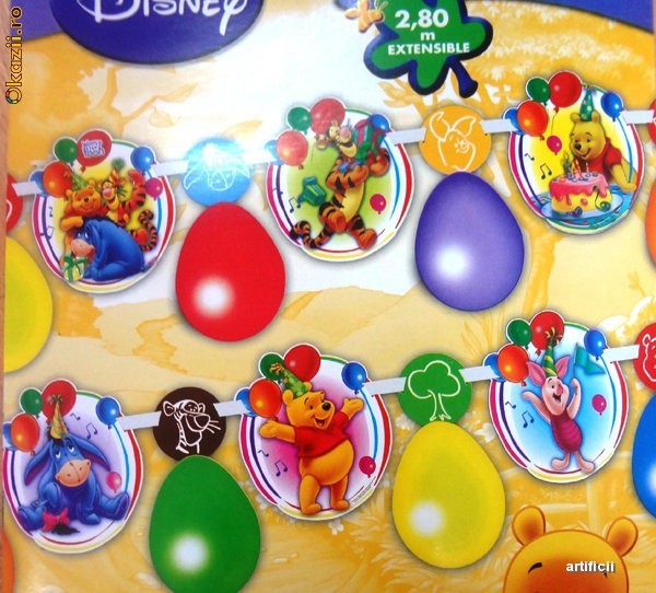 Decoratiune Party copii 2,80m WINNIE THE POOH foto mare