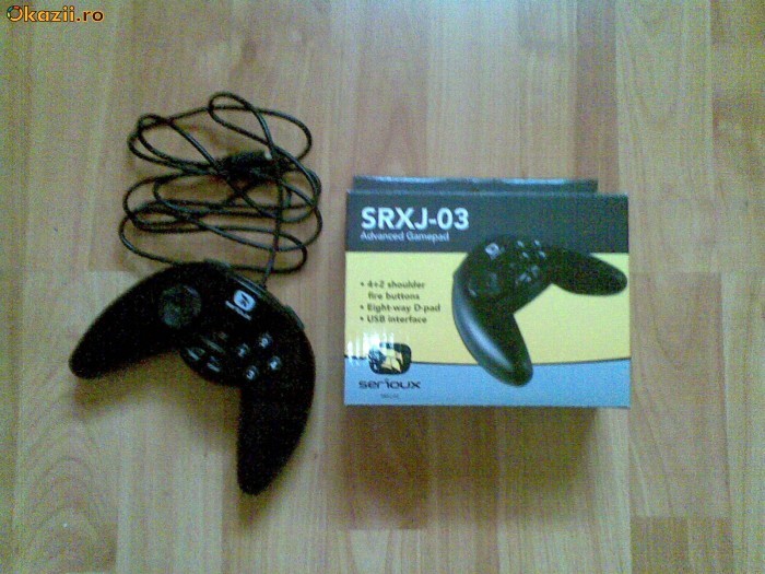 Gamepad controller Joystick Serioux 8 butoane USB PC foto mare