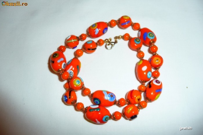 COLIER MARGELE MURANO , ORIGINALE foto mare