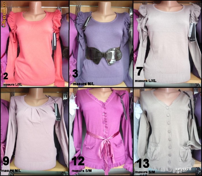 PULOVER / BLUZA - CADOU 1MARTIE/8 MARTIE - MULTE MODELE- PRET DE MARTISOR foto mare