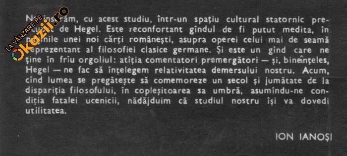 ion ianosi - hegel si arta foto mare
