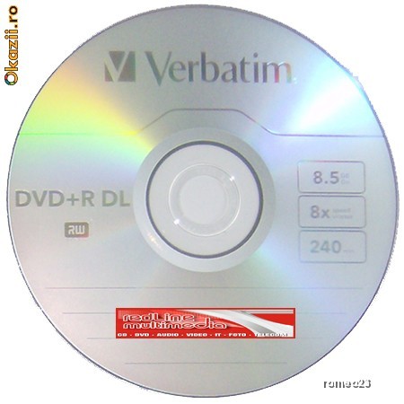 DVD+R Dual Layer Verbatim 8x 8,5 GB foto mare