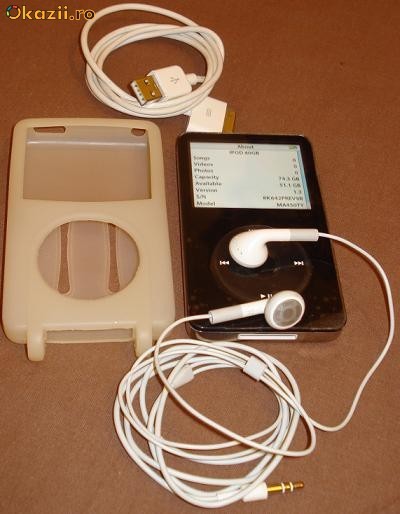 iPod Video 80gb Black generatia 5.5 (pentru cunoscatori) foto mare